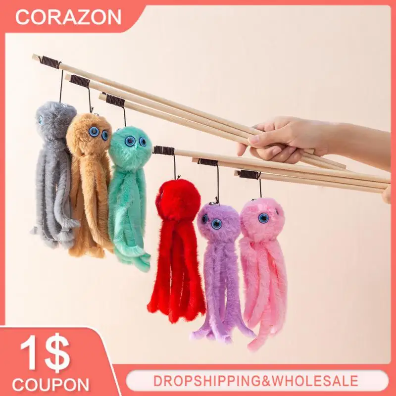 Funny Cat Stick Octopus Plush Pet Cat Toys Interactive Playing Toy For Cats Teaser Kitten Rod Wand Pet Accessories
Funny Cat Stick Octopus Plush Pet Cat Toys Interactive Playing Toy For Cats Teaser Kitten Rod Wand Pet Accessories