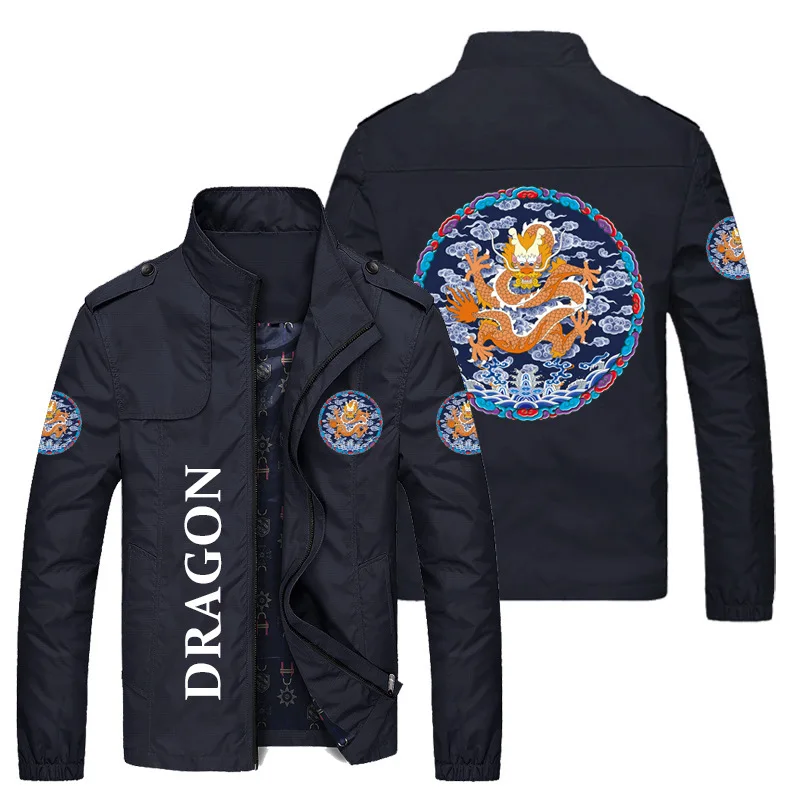 2022 Spring and Autumn new men's Chinese style motorcycle jacket trend loose large size dragon totem print coat versatile men's
2022 Spring and Autumn new men's Chinese style motorcycle jacket trend loose large size dragon totem print coat versatile men's