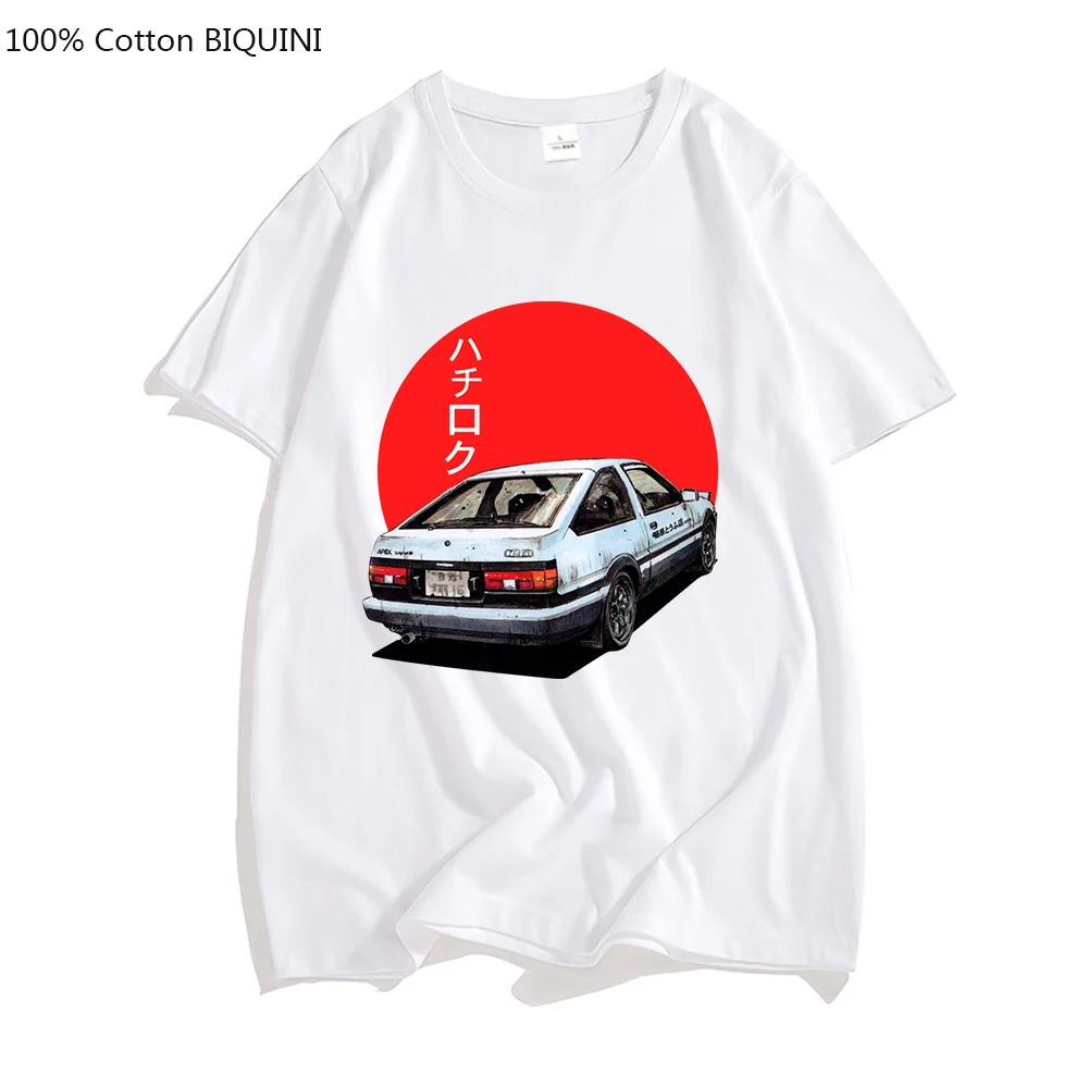 AE86 Initial D Japan Anime T-shirt O-Neck Short Sleeves Summer Casual Fashion Unisex Men and Women Tshirt 100% Cotton Streetwear
AE86 Initial D Japan Anime T-shirt O-Neck Short Sleeves Summer Casual Fashion Unisex Men and Women Tshirt 100% Cotton Streetwear