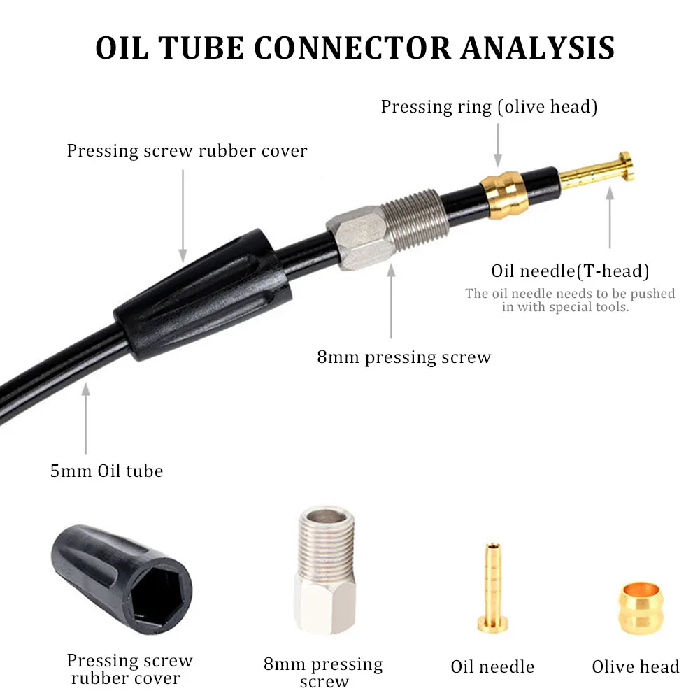 Bicycle Oil Needle Pressing Ring For BH59/63 BH90 MTB Bike T Brake Hydraulic Disc Hose Pipe Olive Connect Head Suit Tubing Screw
Bicycle Oil Needle Pressing Ring For BH59/63 BH90 MTB Bike T Brake Hydraulic Disc Hose Pipe Olive Connect Head Suit Tubing Screw