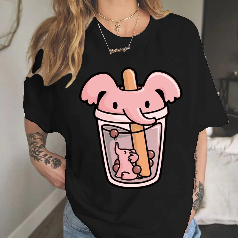 Harajuku Women T-Shirt Lovely elephant Cup Print Summer Korean Streetwear T shirt Girls 90s Casual Tops Tees female Tshirt
Harajuku Women T-Shirt Lovely elephant Cup Print Summer Korean Streetwear T shirt Girls 90s Casual Tops Tees female Tshirt