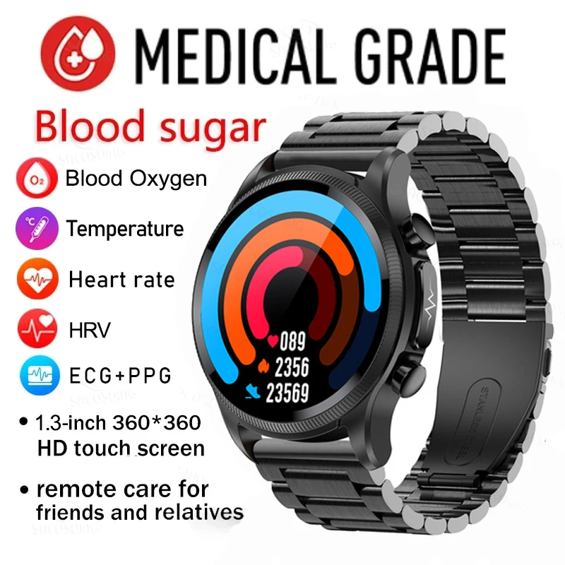 2023 New watch Blood Sugar Blood Pressure Body Temperature Monitoring Watch for Men Women Clock Blood Glucose
2023 New watch Blood Sugar Blood Pressure Body Temperature Monitoring Watch for Men Women Clock Blood Glucose