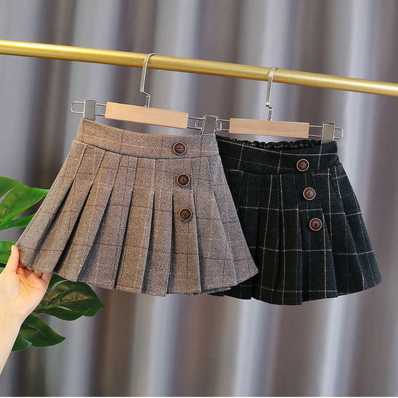 2023 Kids Girls Pleated Skirts Woolen Plaid Skirts New Arrival Children Princess Coffee Black Skirts School Wear Clothes 3-16Y
2023 Kids Girls Pleated Skirts Woolen Plaid Skirts New Arrival Children Princess Coffee Black Skirts School Wear Clothes 3-16Y