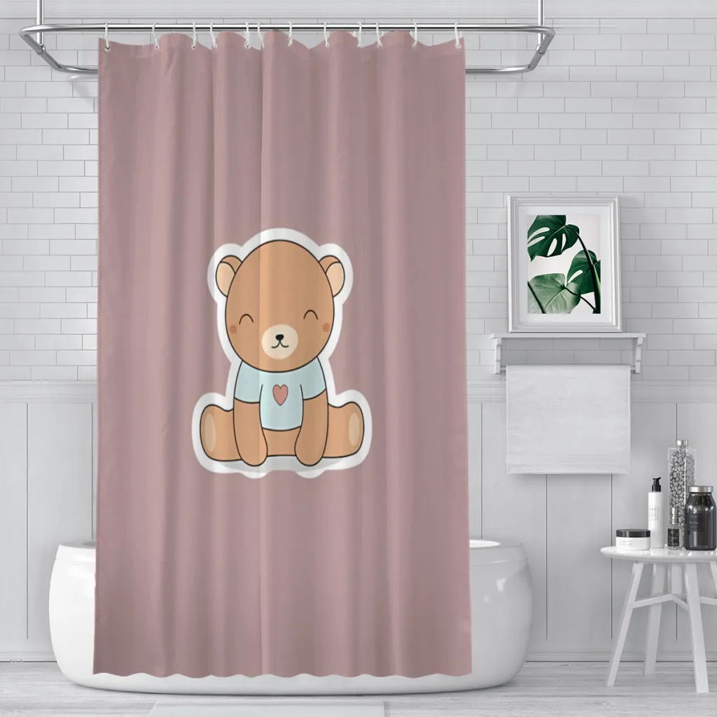 Ted Pink Bathroom Shower Curtains Teddy Bear Waterproof Partition Curtain Funny Home Decor Accessories
Ted Pink Bathroom Shower Curtains Teddy Bear Waterproof Partition Curtain Funny Home Decor Accessories