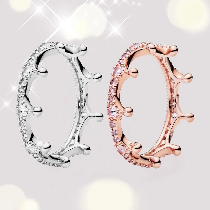 Authentic 925 Sterling Silver Shiny Crown Ring For Women's Engagement Jewelry Anniversary
Authentic 925 Sterling Silver Shiny Crown Ring For Women's Engagement Jewelry Anniversary