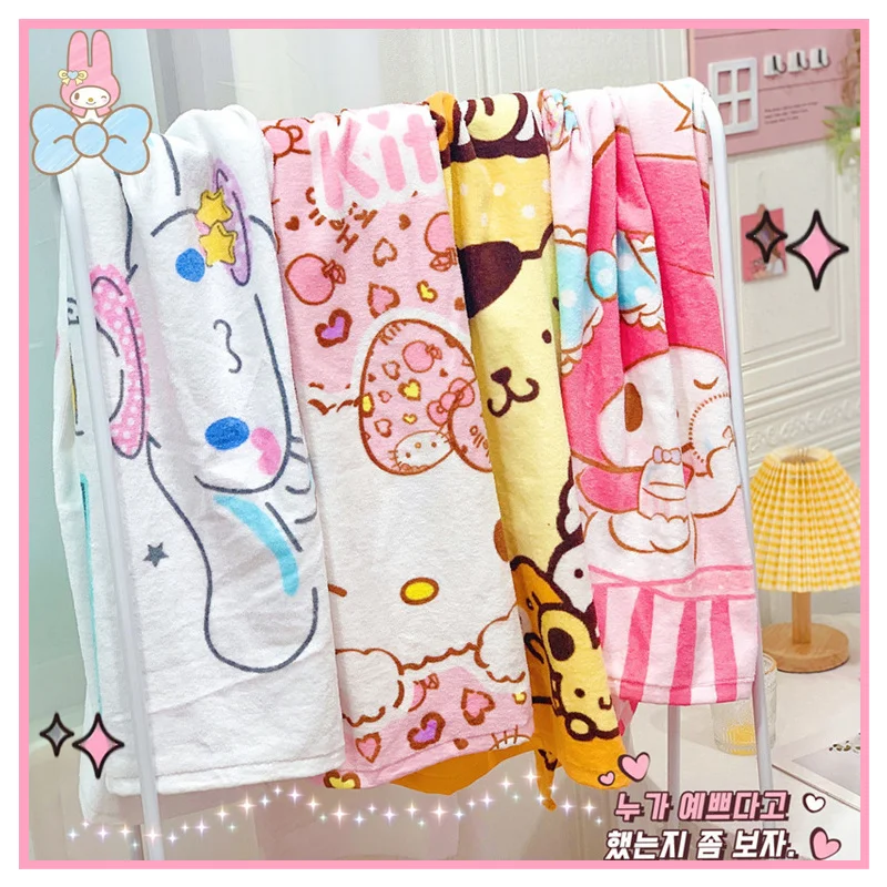 Kawaii My Melody Cinnamoroll Purin Dog KT Cat мультяшное Впитывающее хлопковое банное полотенце милое Аниме для детей и взрослых банное полотенце одеяло
Kawaii My Melody Cinnamoroll Purin Dog KT Cat мультяшное Впитывающее хлопковое банное полотенце милое Аниме для детей и взрослых банное полотенце одеяло
