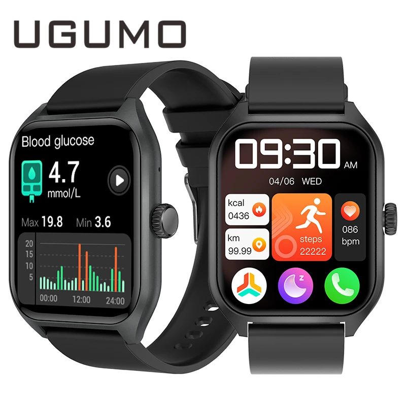 UGUMO QX5 Bluetooth Call Smart Watch 1.91"HD Display Blood Pressure Heart Rate Blood Glucose Monitor Sports Smartwatch
UGUMO QX5 Bluetooth Call Smart Watch 1.91"HD Display Blood Pressure Heart Rate Blood Glucose Monitor Sports Smartwatch