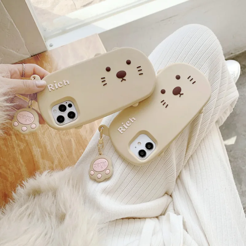 Cute 3D Cartoon Cat Phone Case For iphone 13 Pro MAX 13 12 11 Pro MAX XS MAX XR X 7 8 Plus Hair-ball Cat Paw Pendant Soft Cover
Cute 3D Cartoon Cat Phone Case For iphone 13 Pro MAX 13 12 11 Pro MAX XS MAX XR X 7 8 Plus Hair-ball Cat Paw Pendant Soft Cover