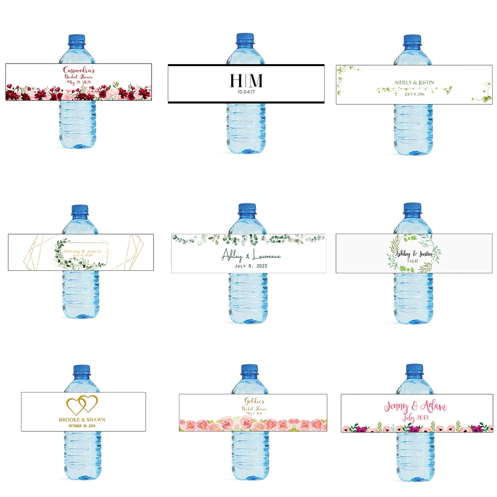 30Pcs Personalized Water Bottle Label Template for Engagement Bridal Shower Party Custom Birthdays Baptism Wedding Sticker
30Pcs Personalized Water Bottle Label Template for Engagement Bridal Shower Party Custom Birthdays Baptism Wedding Sticker