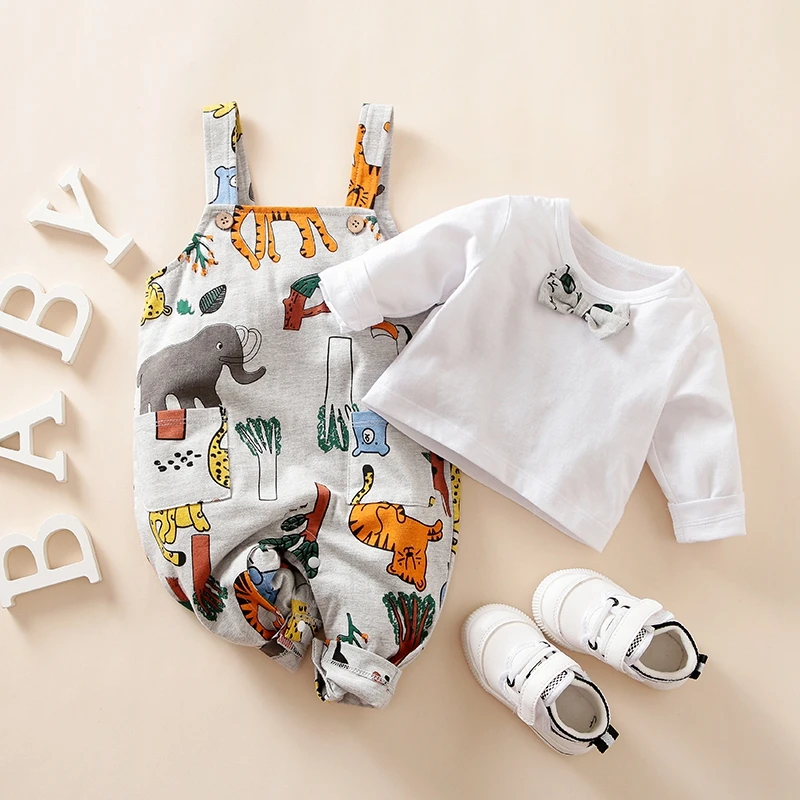 Hibobi Baby Boy Bow Tie Long Sleeve Top & Animal Pattern Strappy Pants 2Pcs Set Newborn Kids Cotton Bodysuit Tops
Hibobi Baby Boy Bow Tie Long Sleeve Top & Animal Pattern Strappy Pants 2Pcs Set Newborn Kids Cotton Bodysuit Tops
