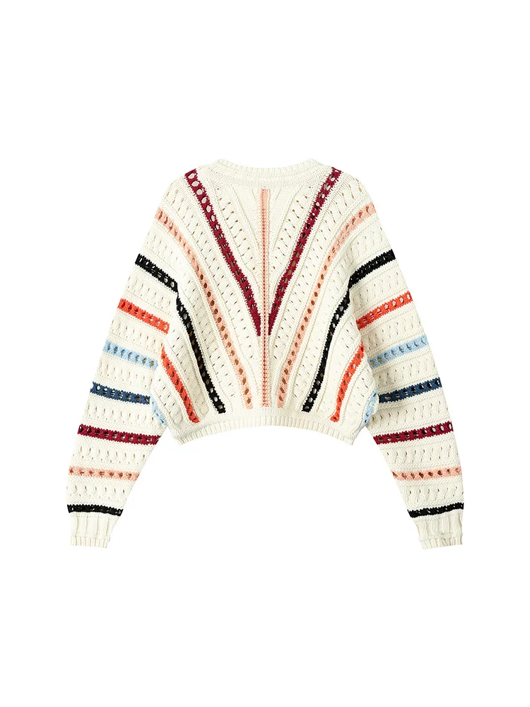 2023 Women New Spring O-neck Vintage Crop Striped Knitwear Loose Long Sleeve Design Knitted Pullover Sweater Streetwear Fashion
2023 Women New Spring O-neck Vintage Crop Striped Knitwear Loose Long Sleeve Design Knitted Pullover Sweater Streetwear Fashion