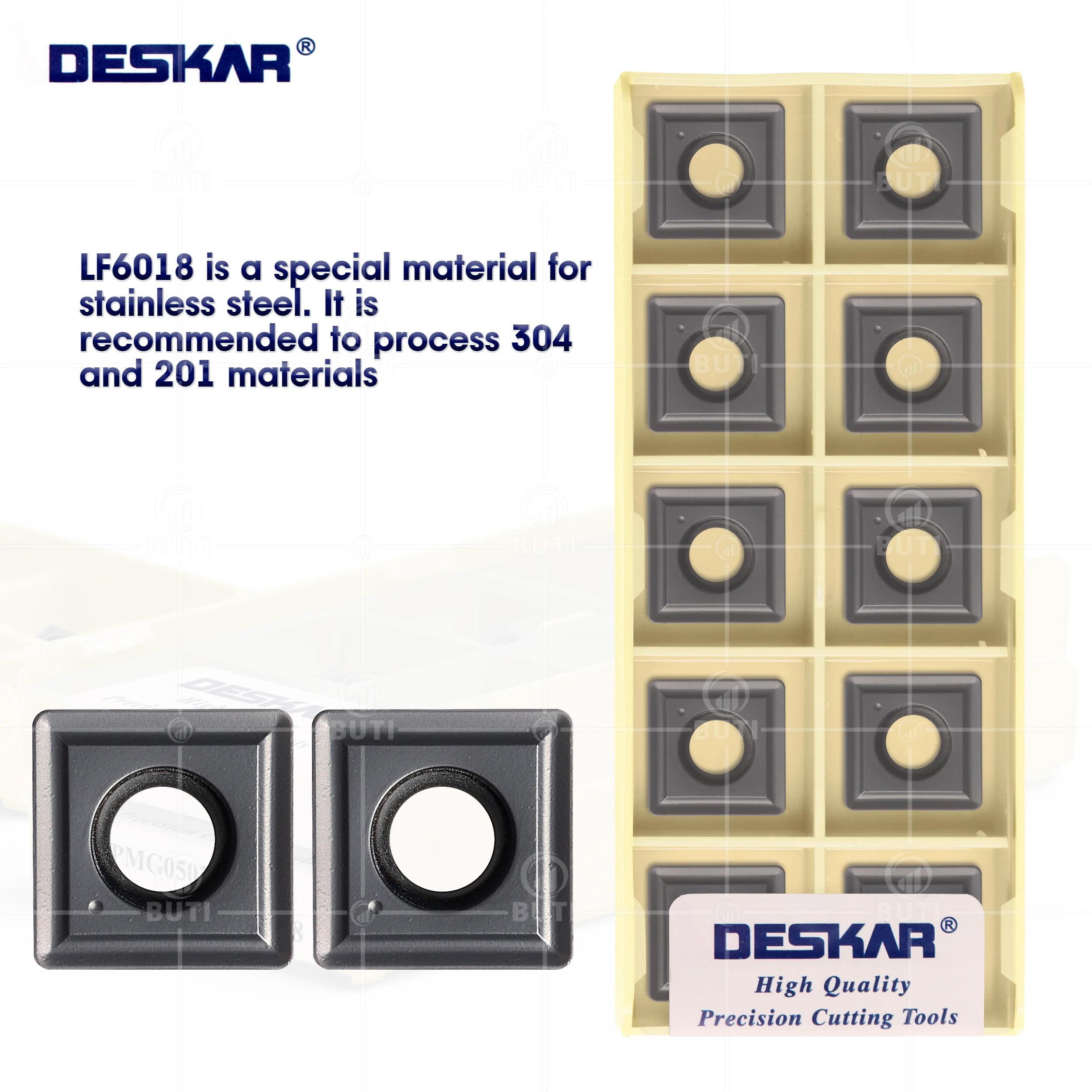 DESKAR100% Original SPMG050204 SPMG060204 SPMG07T308 SPMG090408 SPMG110408 TG LF6018 U Drill Carbide Inserts For Stainless Steel
DESKAR100% Original SPMG050204 SPMG060204 SPMG07T308 SPMG090408 SPMG110408 TG LF6018 U Drill Carbide Inserts For Stainless Steel