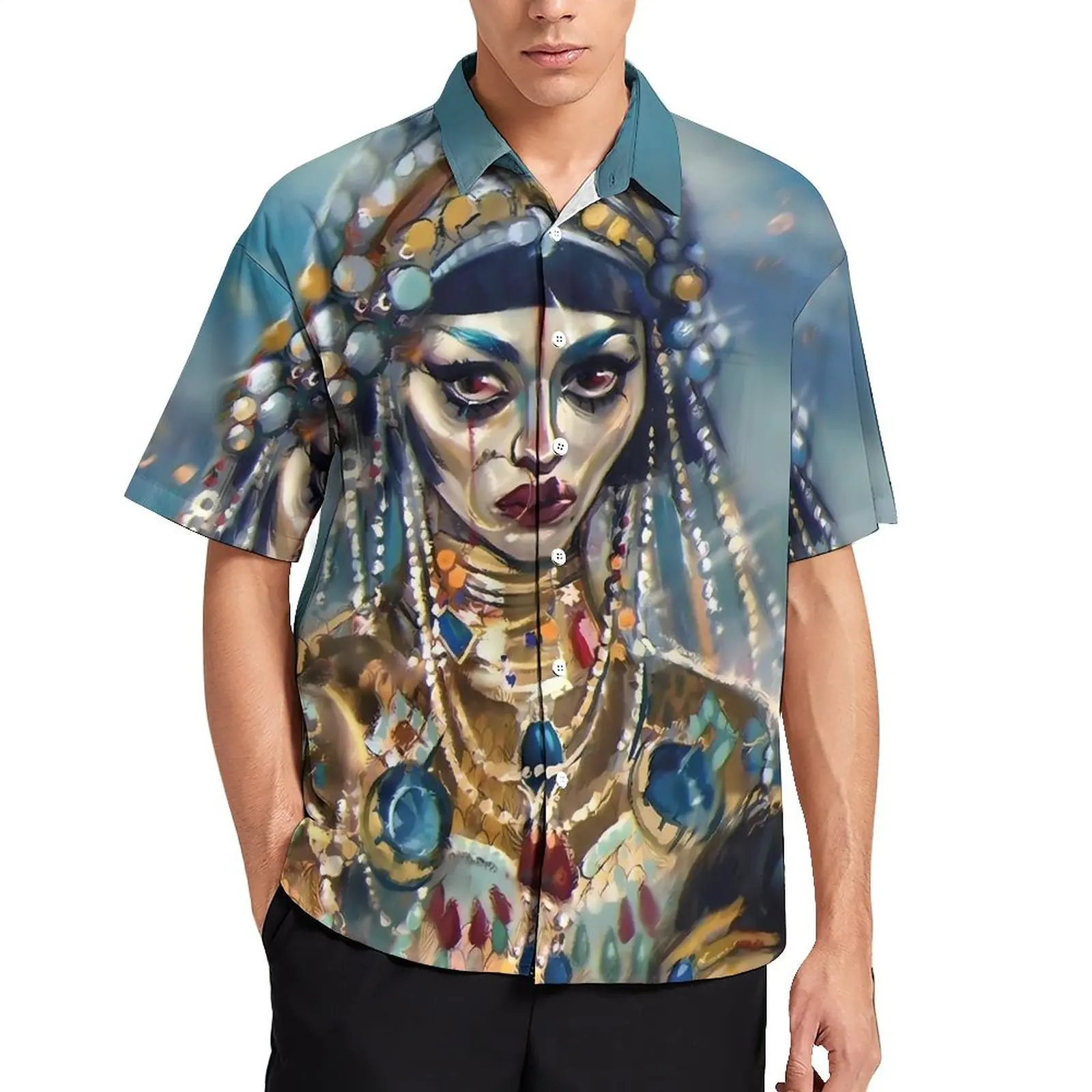 Jibaro Beach Shirt Man Love Death Robots Casual Shirts Hawaii Short Sleeve Custom Fashion Oversized Blouses Gift
Jibaro Beach Shirt Man Love Death Robots Casual Shirts Hawaii Short Sleeve Custom Fashion Oversized Blouses Gift