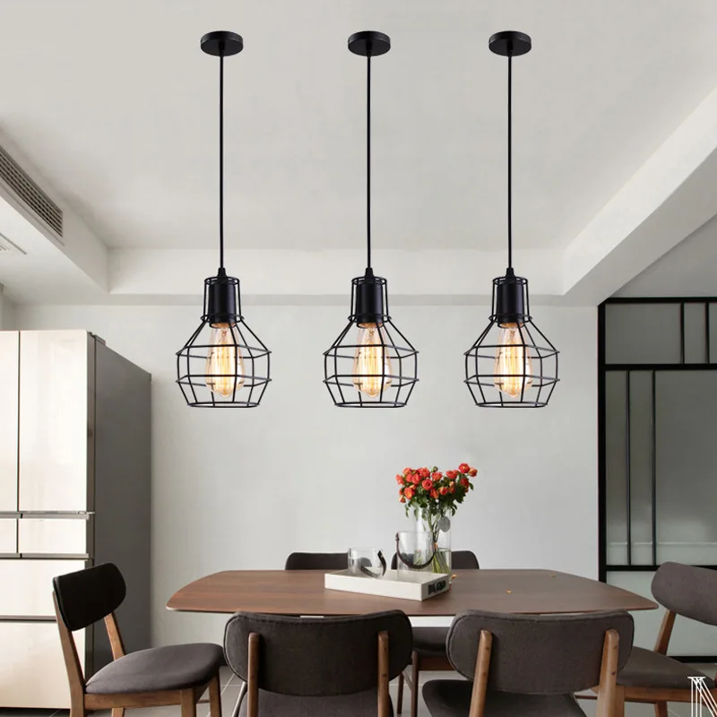 Retro Industrial Style Wrought Iron Bar Restaurant Kitchen Hanging Lamps Single Head Black Chandelier LED Ceiling Light
Retro Industrial Style Wrought Iron Bar Restaurant Kitchen Hanging Lamps Single Head Black Chandelier LED Ceiling Light