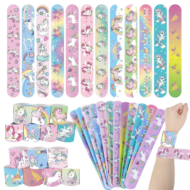 10pcs Cartoon Unicorn Clap Circle Girls Mermaid Birthday Animal Dinosaur Slap Bracelets For Kids Birthday Party Decor Toys Gifts
10pcs Cartoon Unicorn Clap Circle Girls Mermaid Birthday Animal Dinosaur Slap Bracelets For Kids Birthday Party Decor Toys Gifts