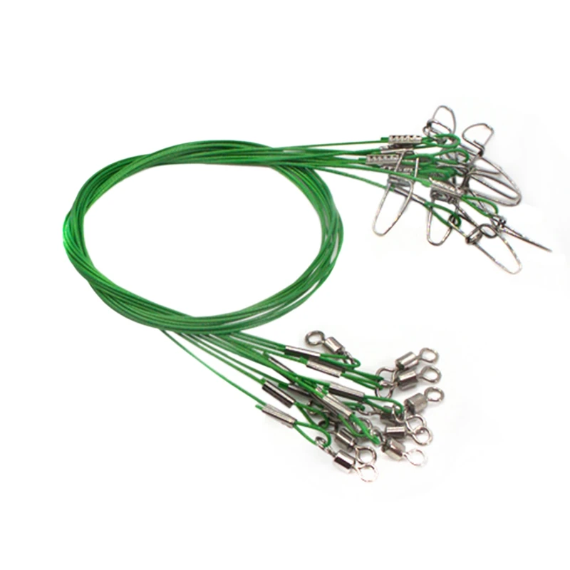 20Pcs Fishing Leaders With Swivels Steel Leader Fishing Line For Fishing Saltwater Freshwater Fishing Accessories
20Pcs Fishing Leaders With Swivels Steel Leader Fishing Line For Fishing Saltwater Freshwater Fishing Accessories