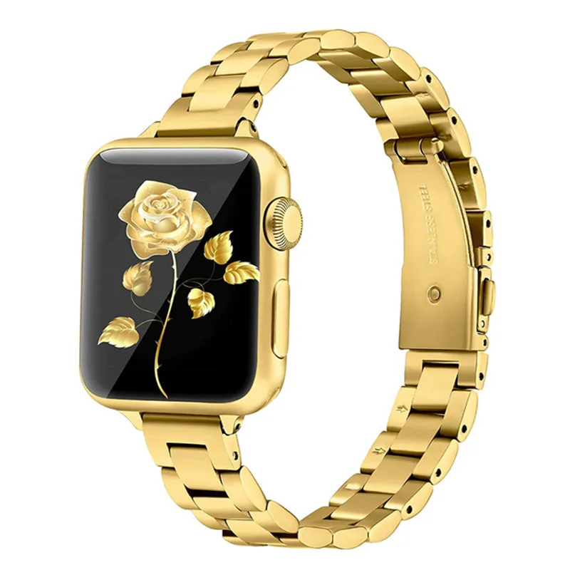 Thin Strap For Apple Watch Band 40mm 41mm 38mm 44mm 45mm 49mm Slim Stainless Steel Metal Bracelet iwatch series SE 8 7 6 3 Ultra
Thin Strap For Apple Watch Band 40mm 41mm 38mm 44mm 45mm 49mm Slim Stainless Steel Metal Bracelet iwatch series SE 8 7 6 3 Ultra
