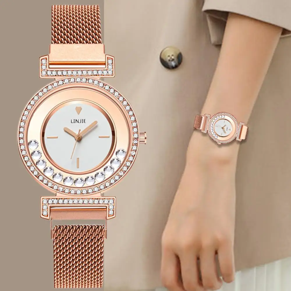 Exquisite Minimalist Women Watches Artificail Diamond Dial Design Ladies Leather Wrist Watch Casual Gifts Clock for Woman
Exquisite Minimalist Women Watches Artificail Diamond Dial Design Ladies Leather Wrist Watch Casual Gifts Clock for Woman