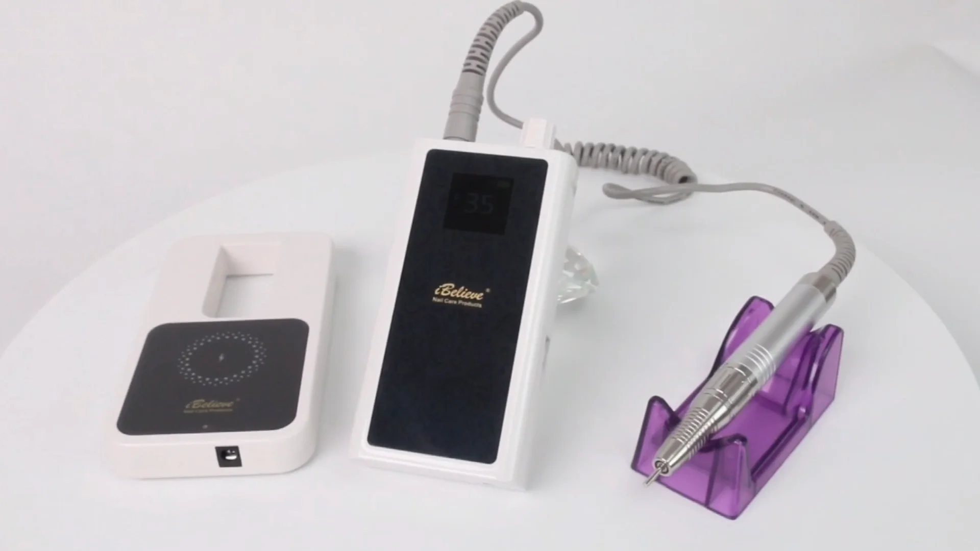 ibelieve Portable 35000 rpm Nail Drill Manicure Machine Rechargeable Brushless with Wireless Charging Back Clip
ibelieve Portable 35000 rpm Nail Drill Manicure Machine Rechargeable Brushless with Wireless Charging Back Clip