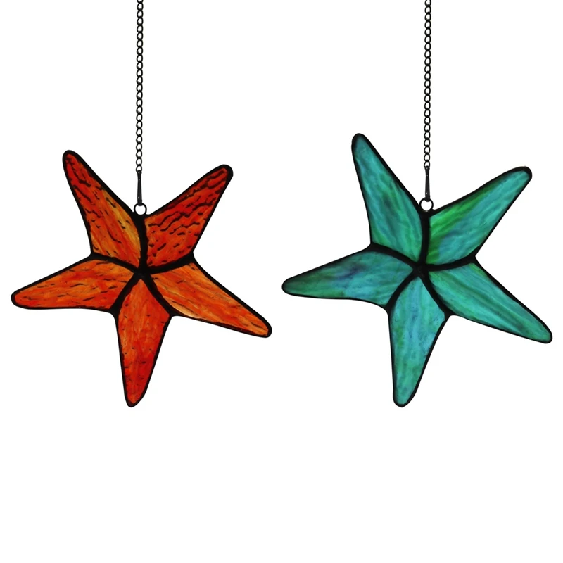 Stained Glass Window Hanging Starfish Decor Star Fish Suncatcher Stained Glass Decor For Window, Wall Decorations
Stained Glass Window Hanging Starfish Decor Star Fish Suncatcher Stained Glass Decor For Window, Wall Decorations