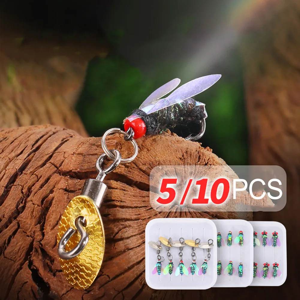 5/10pcs 14# Fly Hooks Flies Insect Lures Fly Fishing Decoy Bait Sequins Fishhook For Horse Mouth White Stripe Red Tail Milk
5/10pcs 14# Fly Hooks Flies Insect Lures Fly Fishing Decoy Bait Sequins Fishhook For Horse Mouth White Stripe Red Tail Milk