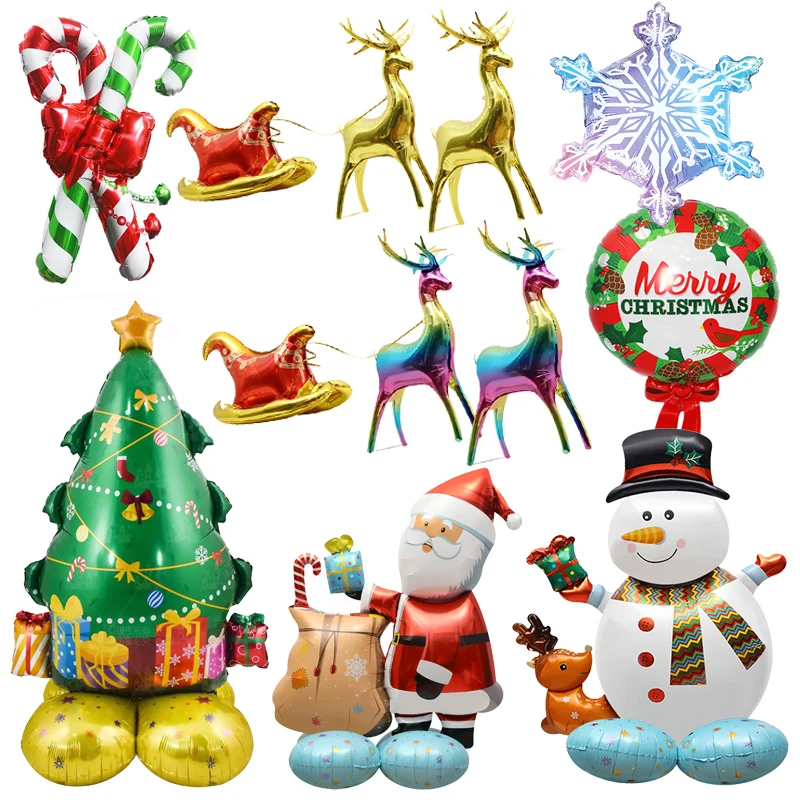 Christmas Foil Standing Balloons Xmas Tree Santa Snowman Balloon Christmas DIY Home New Year Decoration Supplies 2023Navidad
Christmas Foil Standing Balloons Xmas Tree Santa Snowman Balloon Christmas DIY Home New Year Decoration Supplies 2023Navidad