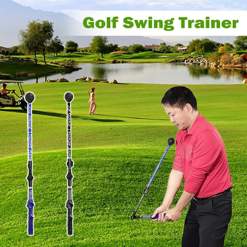 

Left-handed Golf Swing Trainer Exerciser Aid Adjustable To Hinge Aid –light Golf Improve Rotation Training Forearm Turn Sho J7m0