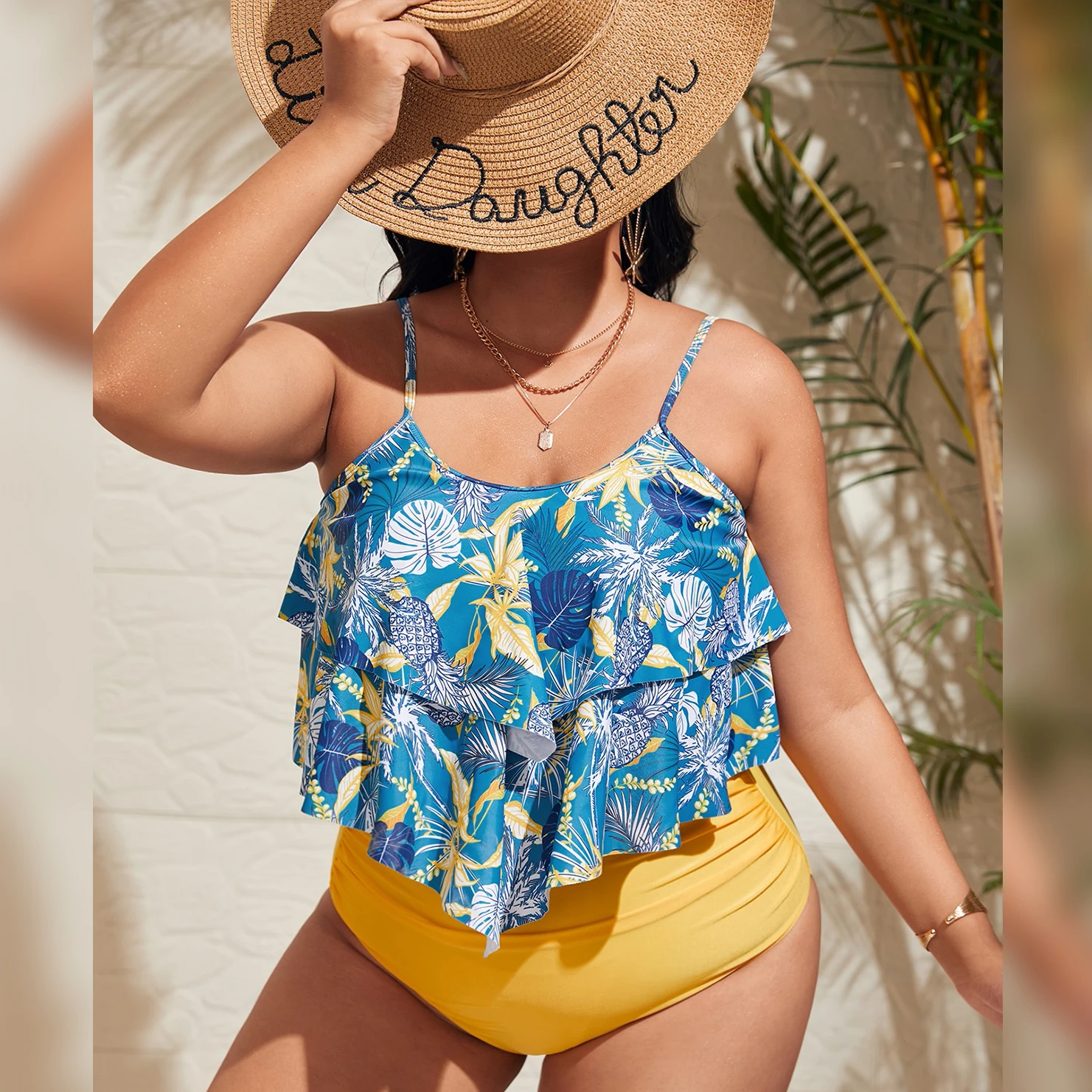 Sexy Bikini 2022 Plus Size Bathing Suit Swimsuit Female Tummy Control Beachwear Halter Ruffle Bikini Set Swimwear Women Biquini
Sexy Bikini 2022 Plus Size Bathing Suit Swimsuit Female Tummy Control Beachwear Halter Ruffle Bikini Set Swimwear Women Biquini