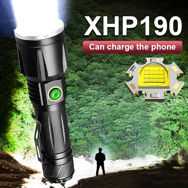 

Супер яркий XHP190 мощный светодиодный фонарик 18650 XHP90 высокой мощности фонарик перезаряжаемый тактический фонарик USB ручная лампа фонарь