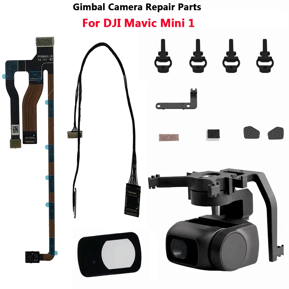 Оригинальный DJI Mavic Mini 1 Gimbal Camera Part-пустой кабель для сигнала двигателя PTZ Lens UV Glass 3
