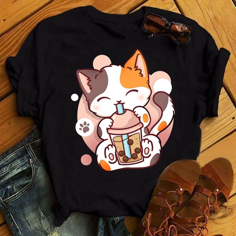 Kawaii Cartoon Milk Tea Printed T Shirt Women Fashion T Shirt Casual Tops 90s Girls Ladies Female Short Sleeve Cute Graphic Tee
Kawaii Cartoon Milk Tea Printed T Shirt Women Fashion T Shirt Casual Tops 90s Girls Ladies Female Short Sleeve Cute Graphic Tee