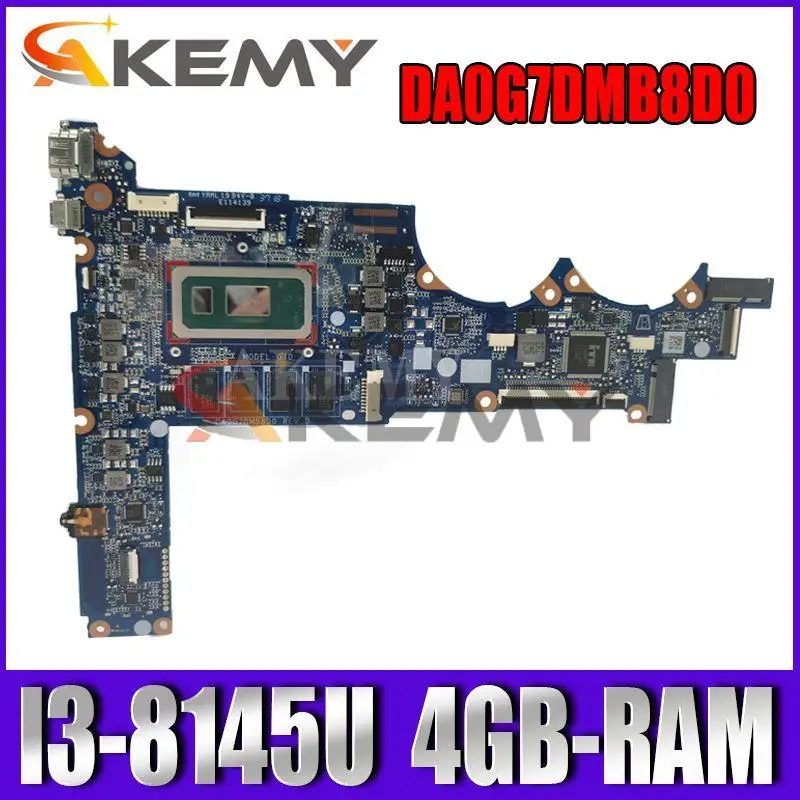 Материнская плата для ноутбука HP PAVILION 13-AN0010CA 13-0020tu 13-AN, материнская плата DA0G7DMB8D0 с процессором I3-8145U, ОЗУ 4 Гб
Материнская плата для ноутбука HP PAVILION 13-AN0010CA 13-0020tu 13-AN, материнская плата DA0G7DMB8D0 с процессором I3-8145U, ОЗУ 4 Гб
