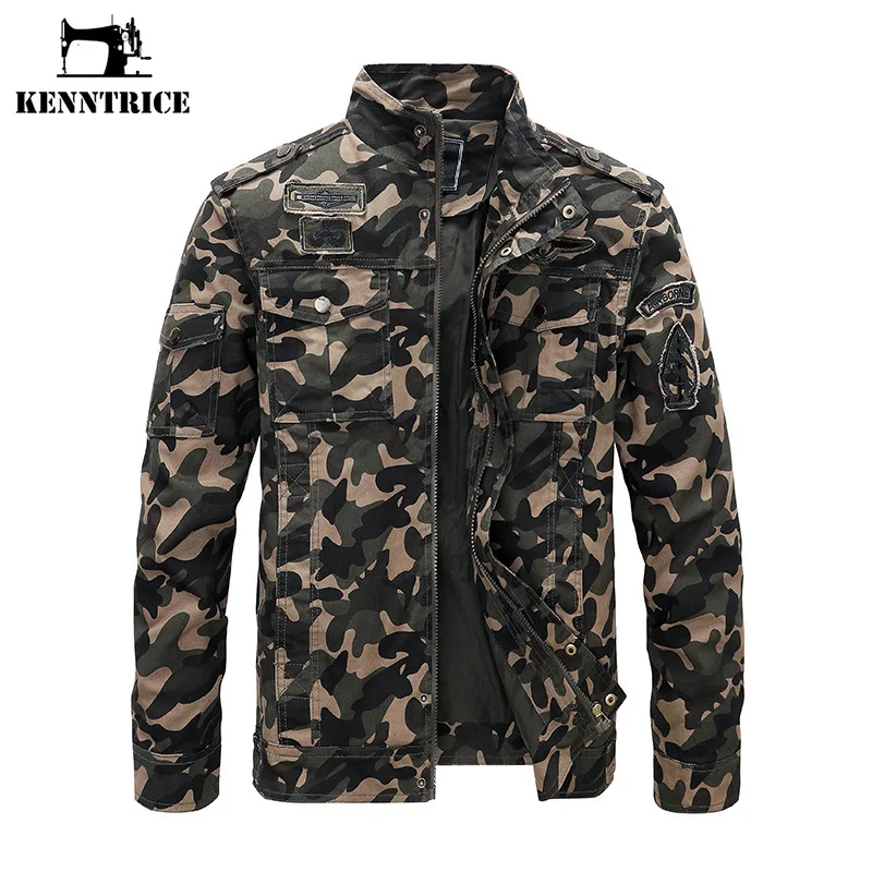 Kenntrice 2022 New Men Camouflage Jacket Fashion Trend Stand Collar Tooling Outerwear Retro Military Tactical Coat Mens Clothes
Kenntrice 2022 New Men Camouflage Jacket Fashion Trend Stand Collar Tooling Outerwear Retro Military Tactical Coat Mens Clothes