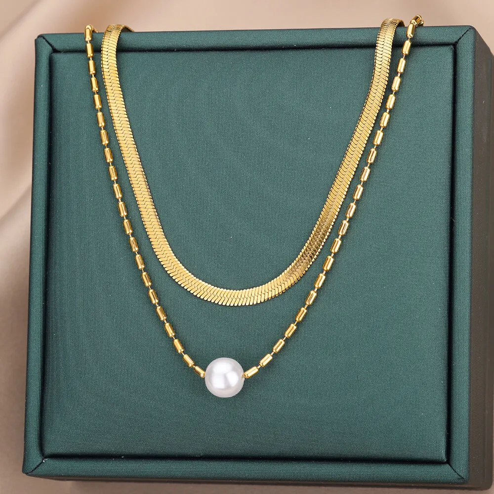 Multilayer Pearl Pendant Necklace For Women Kpop Girls Rope Chain Luxury Bead Clavicle Choker Anniversary Party Jewelry Gift
Multilayer Pearl Pendant Necklace For Women Kpop Girls Rope Chain Luxury Bead Clavicle Choker Anniversary Party Jewelry Gift