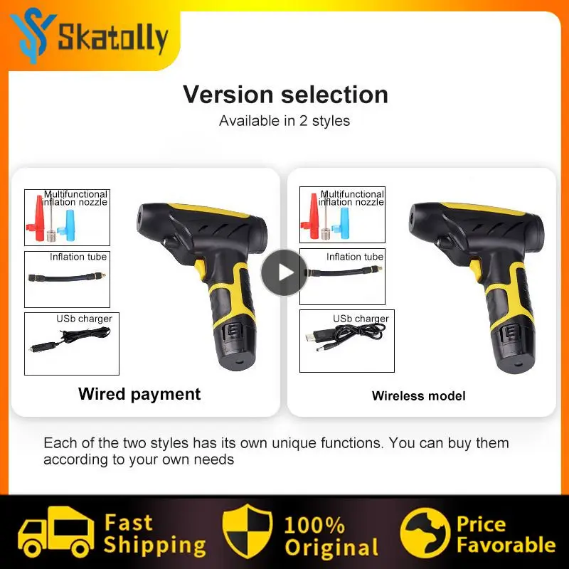 120w Rechargeable Car Tire Inflator Wireless Handheld Air Pump Led Light Portable Air Compressor Car Accessories Inflatable Pump
120w Rechargeable Car Tire Inflator Wireless Handheld Air Pump Led Light Portable Air Compressor Car Accessories Inflatable Pump