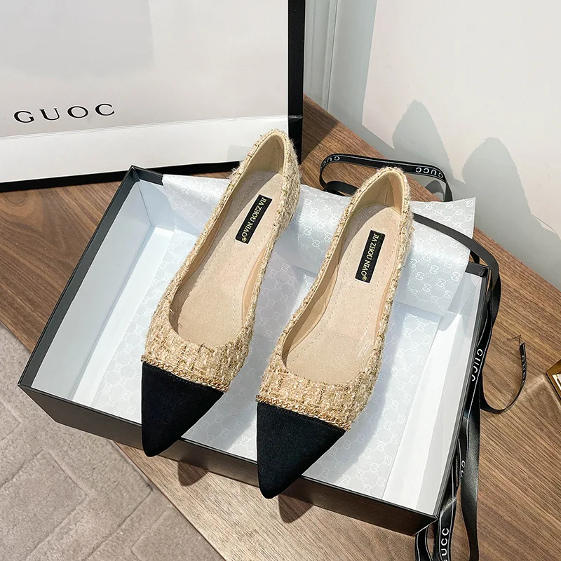 Women's Flat Shoes 2022 Spring New Pointed Toe Leather Lining Retro All-match Soft-soled Soft-soled Shoes
Women's Flat Shoes 2022 Spring New Pointed Toe Leather Lining Retro All-match Soft-soled Soft-soled Shoes