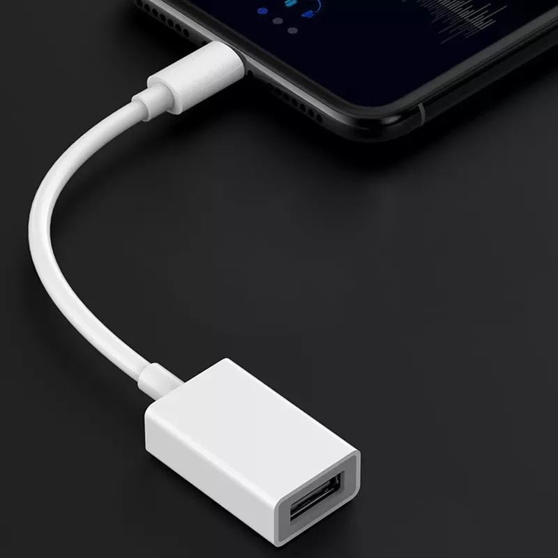 Lightning to USB OTG Adapter for ipad iPhone 13 12 11 Pro mini x xr 8 7 to Read transfer data Connect external USB device
Lightning to USB OTG Adapter for ipad iPhone 13 12 11 Pro mini x xr 8 7 to Read transfer data Connect external USB device