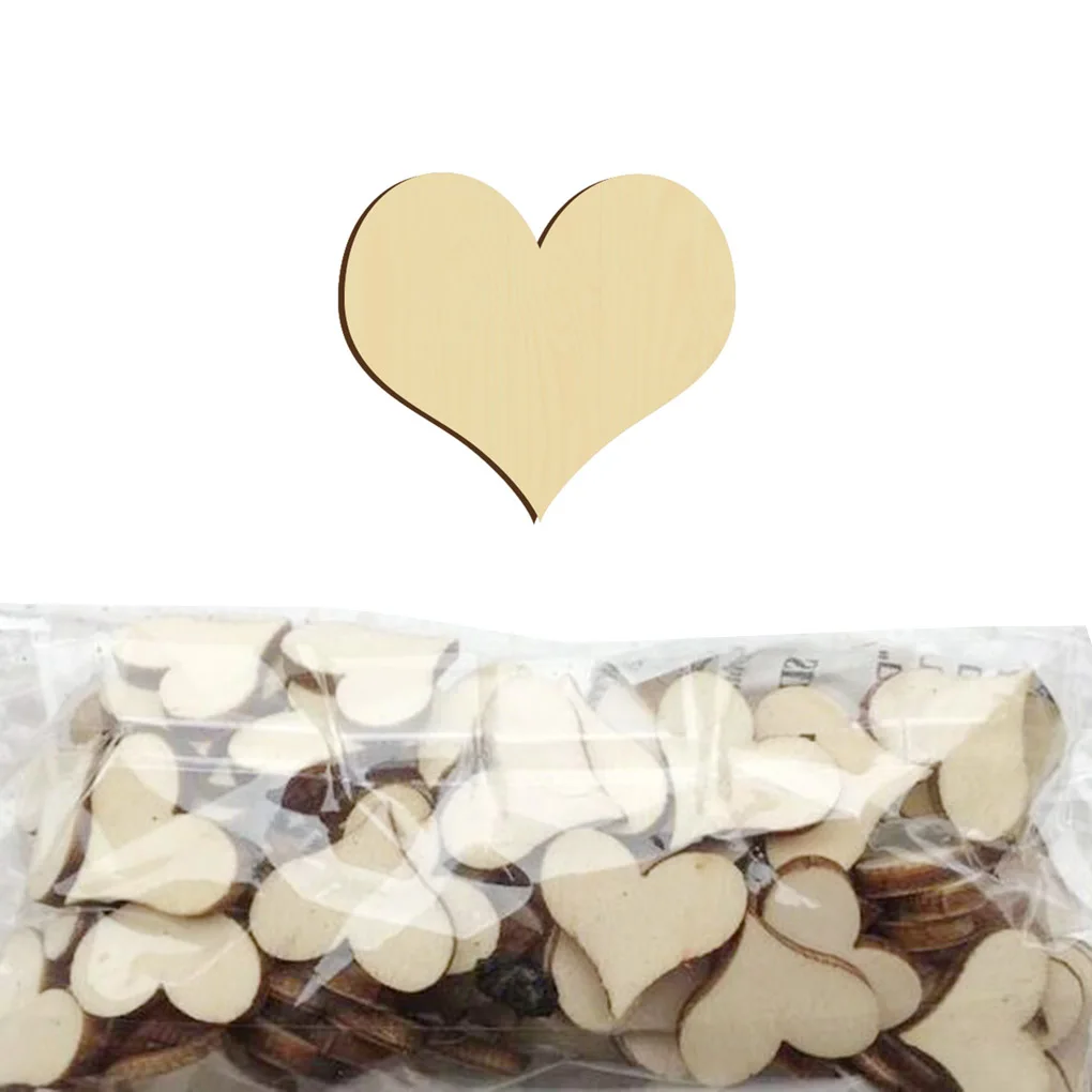 100pcs Heart Shaped Wooden Slices Wedding DIY Crafts Photo Props Wedding Decorations
100pcs Heart Shaped Wooden Slices Wedding DIY Crafts Photo Props Wedding Decorations