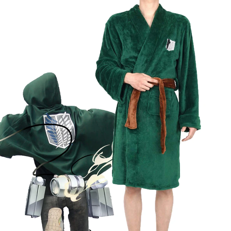 Костюм аниме «атака на Титанов», халаты, зеленые халаты Эрена, пижамы для косплея, домашние пижамы, пижамы на Хэллоуин 
Костюм аниме «атака на Титанов», халаты, зеленые халаты Эрена, пижамы для косплея, домашние пижамы, пижамы на Хэллоуин