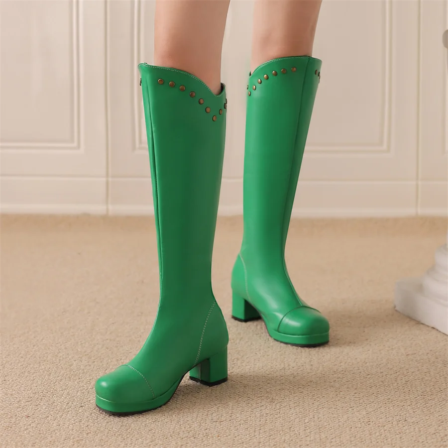 Women Boots 2023 Winter Elegant Mid Heel Women Shoes Rivets Lolita Style Small Platform Knee High Boots Size 48 Dropshopping
Women Boots 2023 Winter Elegant Mid Heel Women Shoes Rivets Lolita Style Small Platform Knee High Boots Size 48 Dropshopping