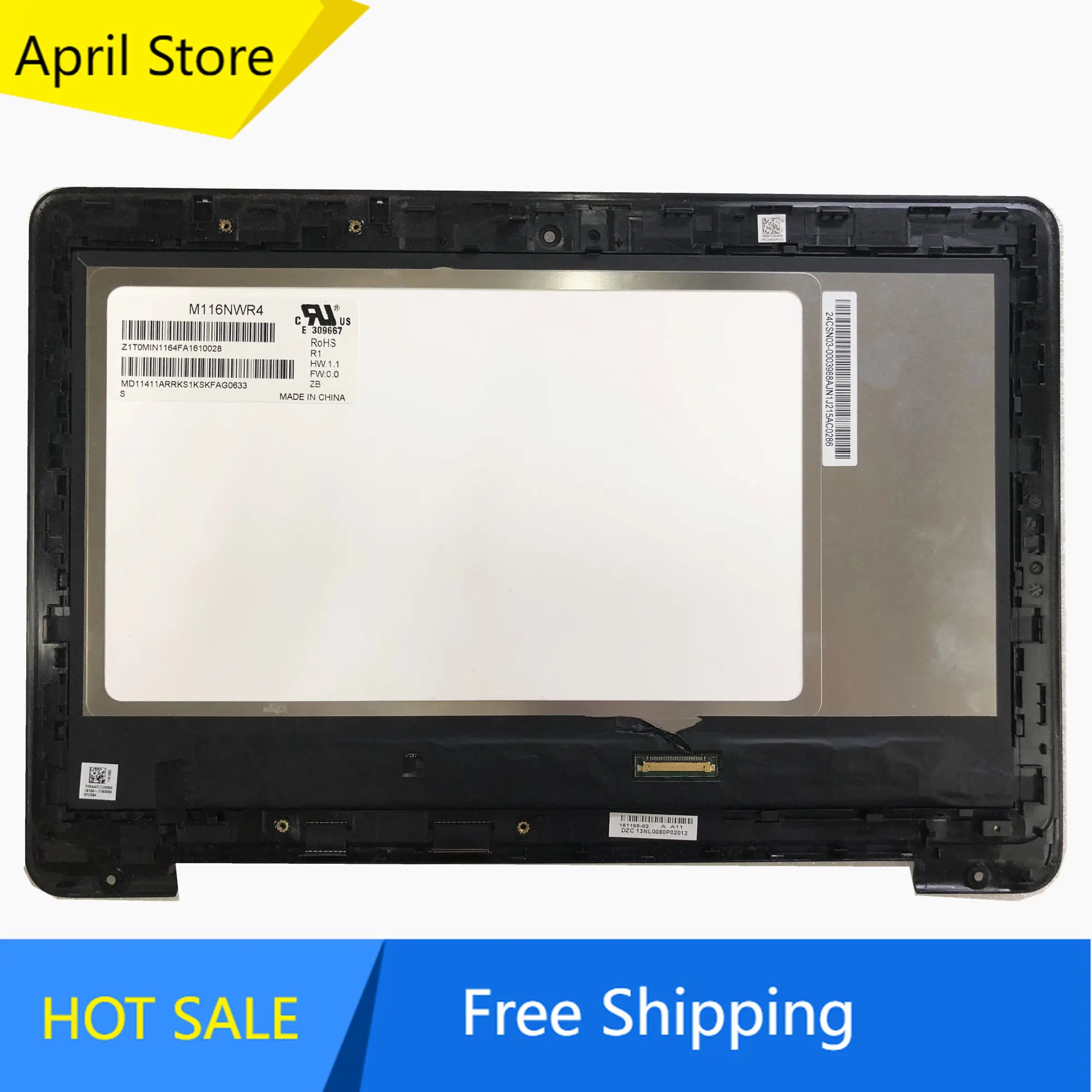 11.6''LCD Touch Screen Digitizer Assembly M116NWR4 R1 For Asus Transformer Flip Book TP200 TP200S TP200SA P/N:90NL0080-R21400
11.6''LCD Touch Screen Digitizer Assembly M116NWR4 R1 For Asus Transformer Flip Book TP200 TP200S TP200SA P/N:90NL0080-R21400