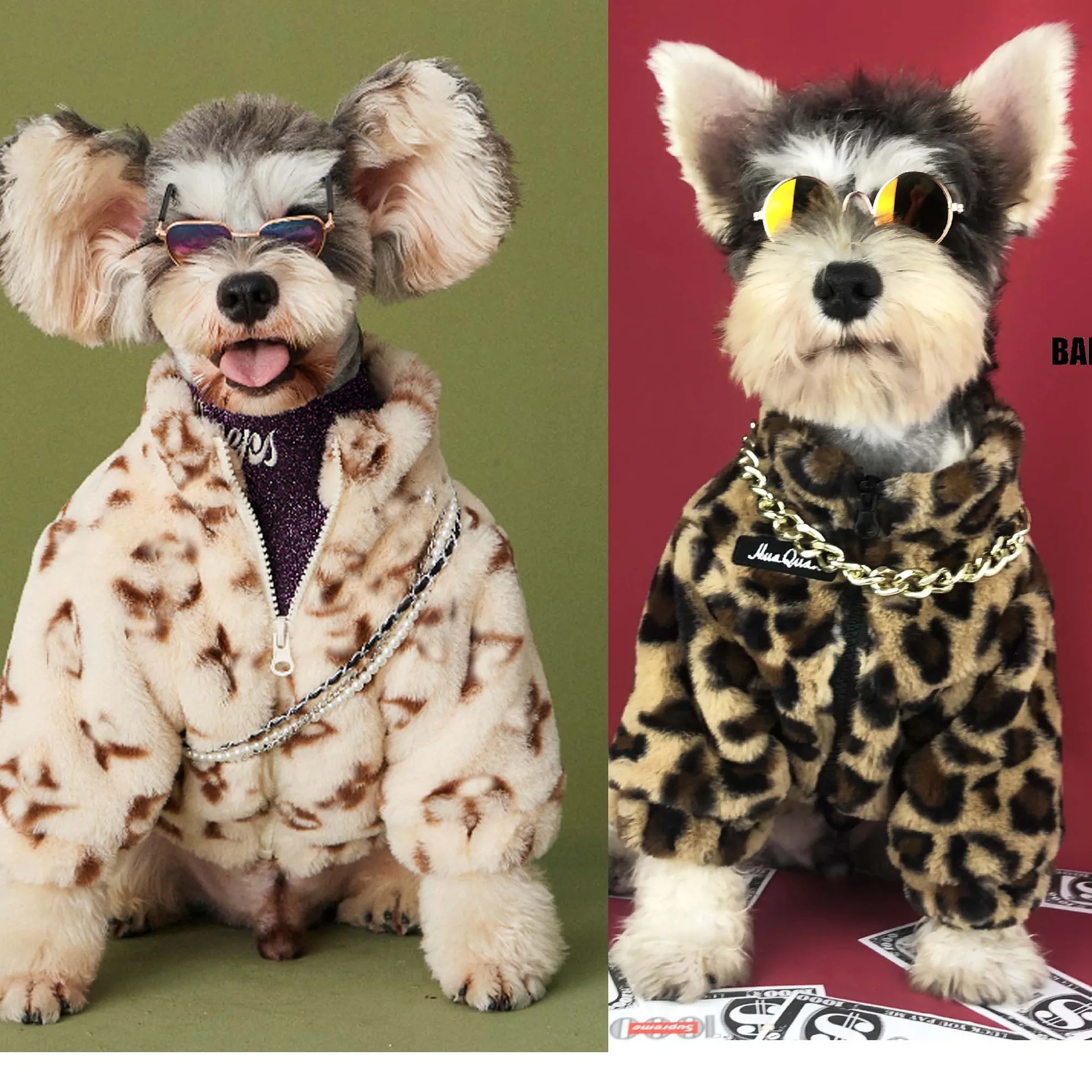 Spring Autumn Pets Dog Costumes Leopard Small Dog Clothes Teddy Schnauzer Pomeranian Chihuahua Thickened Dog Coats Accessories
Spring Autumn Pets Dog Costumes Leopard Small Dog Clothes Teddy Schnauzer Pomeranian Chihuahua Thickened Dog Coats Accessories