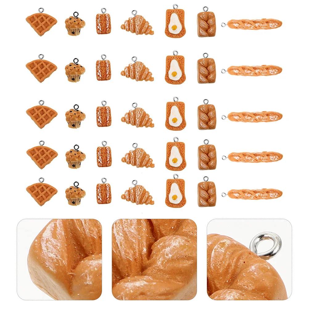 Bread Earring Charm DIY: Simulation Croissant French Bread Pendant Charms Jewelry Making Accessories 60pcs
Bread Earring Charm DIY: Simulation Croissant French Bread Pendant Charms Jewelry Making Accessories 60pcs