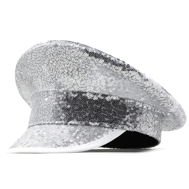 Mirrored Captain Hat Hat for Bachelorette Party Stage Dancing 57BD 
Mirrored Captain Hat Hat for Bachelorette Party Stage Dancing 57BD