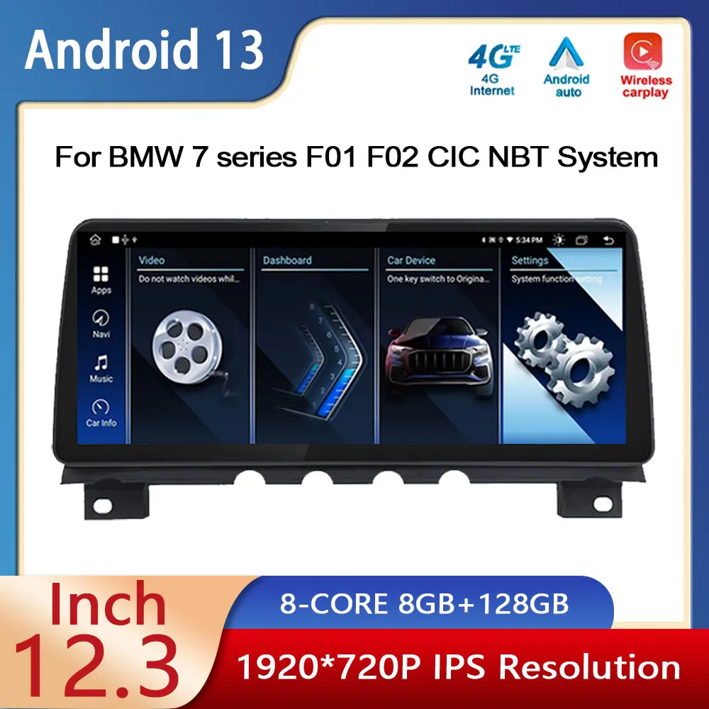 Автомобильный плеер, мультимедийная навигация GPS Android 13 для BMW 7 серии F01 F02 CIC NBT система 4G Lte, беспроводной Carplay 12,3 дюймов IPS
Автомобильный плеер, мультимедийная навигация GPS Android 13 для BMW 7 серии F01 F02 CIC NBT система 4G Lte, беспроводной Carplay 12,3 дюймов IPS