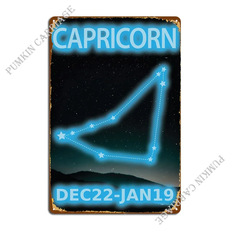 Металлический знак Capricorn, Настенный декор для гаража, фотопостер 
Металлический знак Capricorn, Настенный декор для гаража, фотопостер