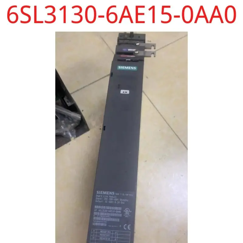 

used Siemens 6SL3130-6AE15-0AA0 SINAMICS SMART LINE MODULE INPUT: 3-PH 380-480 V, 50/60 HZ OUTPUT: 600 V DC, 8.3 A, 5 KW test ok