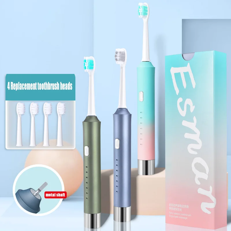 Electric Toothbrush USB Rechargeable Whitening Tooth Portable Ultrasonic Toothbrush Home Smart Toothbrush With Tooth Brush Head
Electric Toothbrush USB Rechargeable Whitening Tooth Portable Ultrasonic Toothbrush Home Smart Toothbrush With Tooth Brush Head