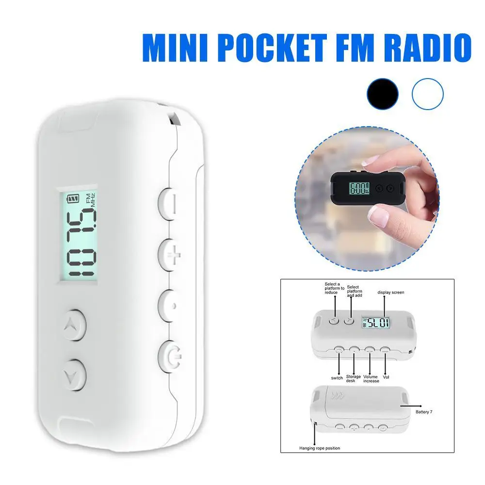 Mini Pocket FM Radio Portable 50-108MHZ Radio Receiver Outdoor FM Radio Walkman Stereo Music Player Mini Hand Radio 
Mini Pocket FM Radio Portable 50-108MHZ Radio Receiver Outdoor FM Radio Walkman Stereo Music Player Mini Hand Radio