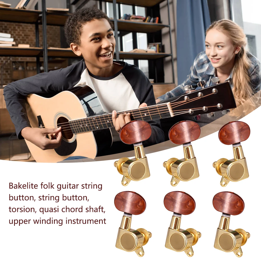 6pcs 3R 3L Guitar Tuning Pegs Enclosed Locking Tuners Closed Knob Machine Heads Tuners for Acoustic Electric Guitar Accessories
6pcs 3R 3L Guitar Tuning Pegs Enclosed Locking Tuners Closed Knob Machine Heads Tuners for Acoustic Electric Guitar Accessories